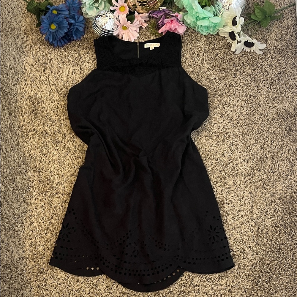 Faux Suede Sleeveless Dress